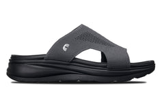CALTO - X1658 - 2 Inches Taller (Black/Knitted Dark Gray)