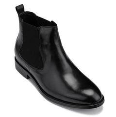 CALTO - Y72230 - 2.8 Inches Taller (Black) - Chelsea Boots