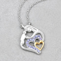 0.28 Carat Genuine Tanzanite .925 Sterling Silver Pendant