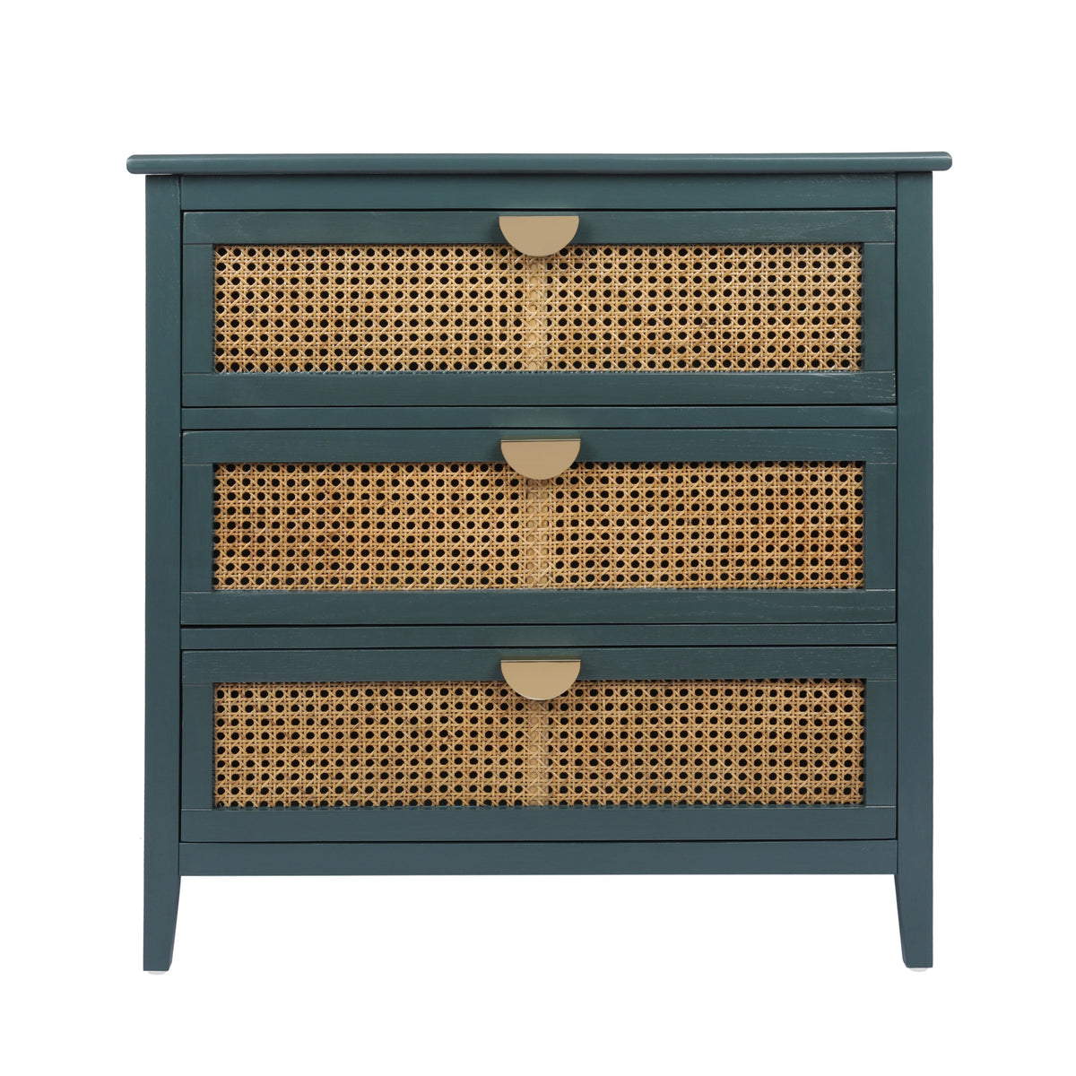 3 Drawer Cabinet Natural Rattan