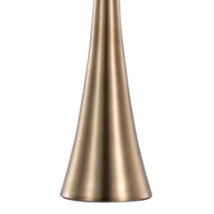 Diana 29" Contemporary Metal Table Lamp Set - Matte Golden Bronze & White Linen Shade
