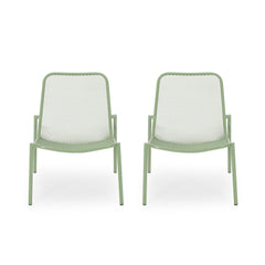 Outdoor Iron Chair With Mesh Design