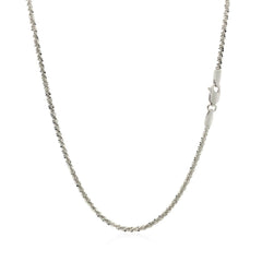 14k White Gold Sparkle Chain 1.5mm