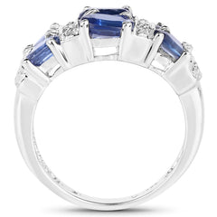 2.44 Carat Genuine Kyanite .925 Sterling Silver Ring