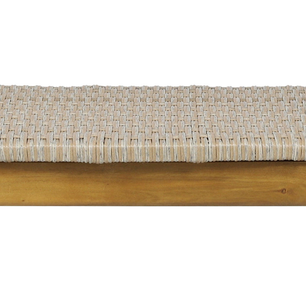Acacia Wood 3 Seater Bench Outdoor Patio