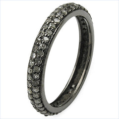 0.67 Carat Genuine TLB Diamond .925 Sterling Silver Ring