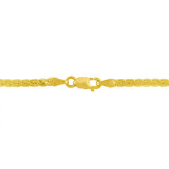 14K Yellow and White Gold 1/4 Cttw Princess Cut Diamond Channel-Set â€œVâ€ Shape 18" Pendant Necklace (H-I Color, SI2-I1 Clarity)
