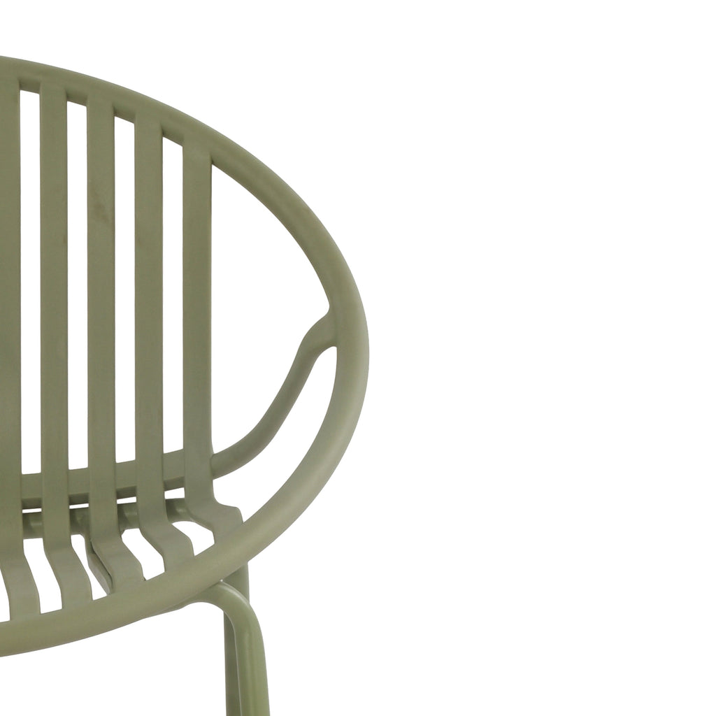 Patio Dining Chairs Stackable Chairs with Breathable Design (Set of 2)