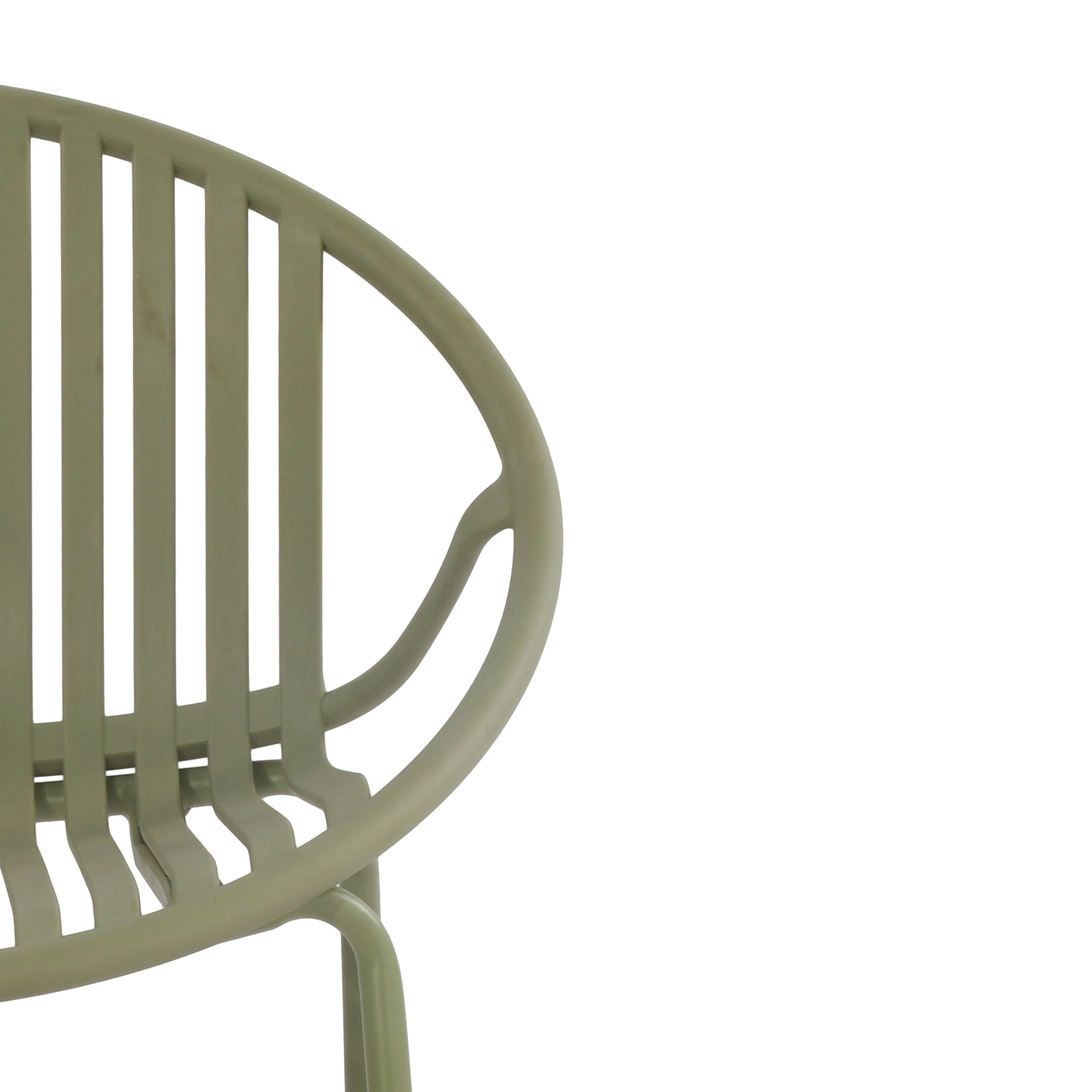 Patio Dining Chairs Stackable Chairs with Breathable Design (Set of 2)