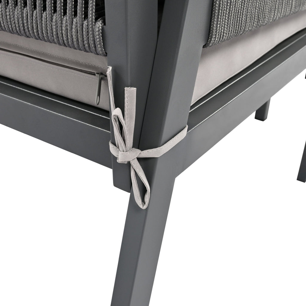 K&K 4-Piece Rope Patio Furniture Set