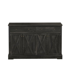 Vintage Sideboard With 2 Drawers And Four Doors For Living Room