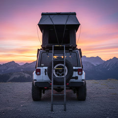 Trailora Nova Aluminum Hard-Shell Rooftop Tent With Ladder, Tri-Color LED Lighting, And Memory Foam Mattress [2-3 People] (SAK57409)