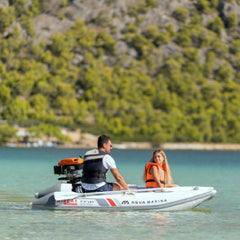 Aqua Marina Aircat 5-Person High-Speed Inflatable Catamaran With DWF Air Deck, 11FT [BT-AC335] (SAK10650)