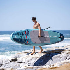 Aqua Marina Beast Advanced All-Around Inflatable SUP With Carbon Hybrid Paddle, 10FT [BT-23BEP] (SAK89512)