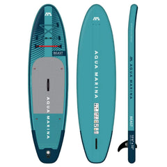Aqua Marina Beast Advanced All-Around Inflatable SUP With Carbon Hybrid Paddle, 10FT [BT-23BEP] (SAK89512)
