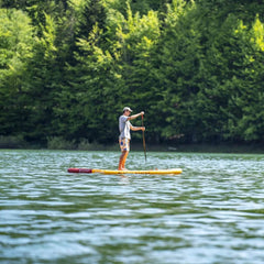 Aqua Marina Fusion Premium All-Around SUP W/ Durable PVC Rail Layers & Grooved EVA Footpad,  10FT [BT-23FUP] (SAK37195)