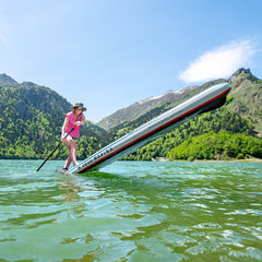 Aqua Marina Hyper Navy Touring SUP With Hydrodynamic Rail Edges & Adjustable Bungee, 12FT [BT-23HY02] (SAK23285)