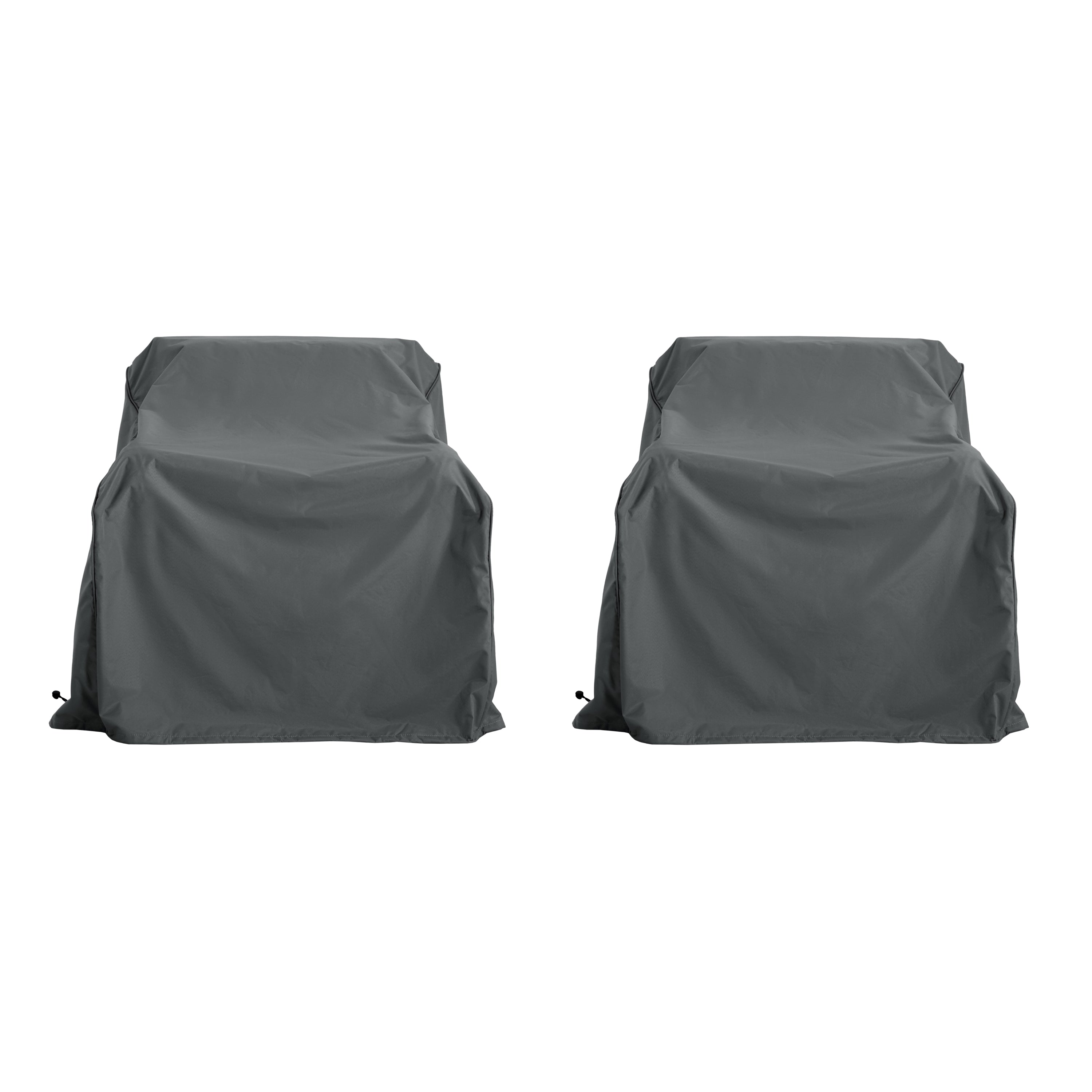 Outdoor Shield Patio Club Chair Cover in Dark Gray Fabric - 36 Inches
