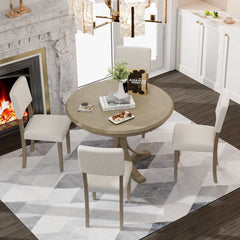Isla Graceful Pedestal Dining Set for Four