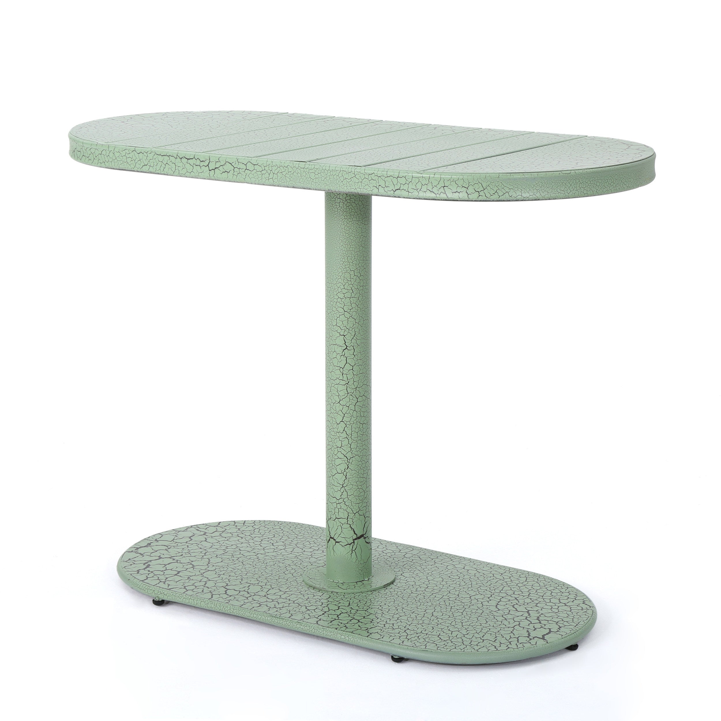 Santa Monica Bistro Set Modern Outdoor Dining Green Iron 3-Piece