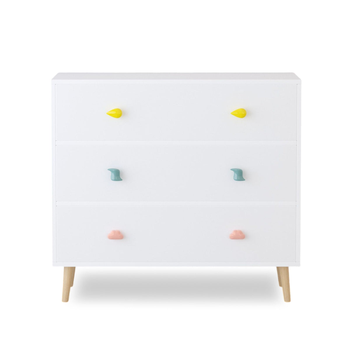 3 Drawer Dresser, Storage Cabinet With Anti Tip Safety