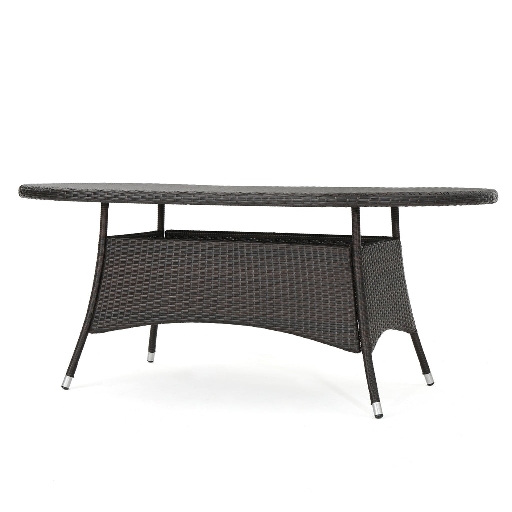 7 Pc Outdoor Wicker Dining Set for Patio