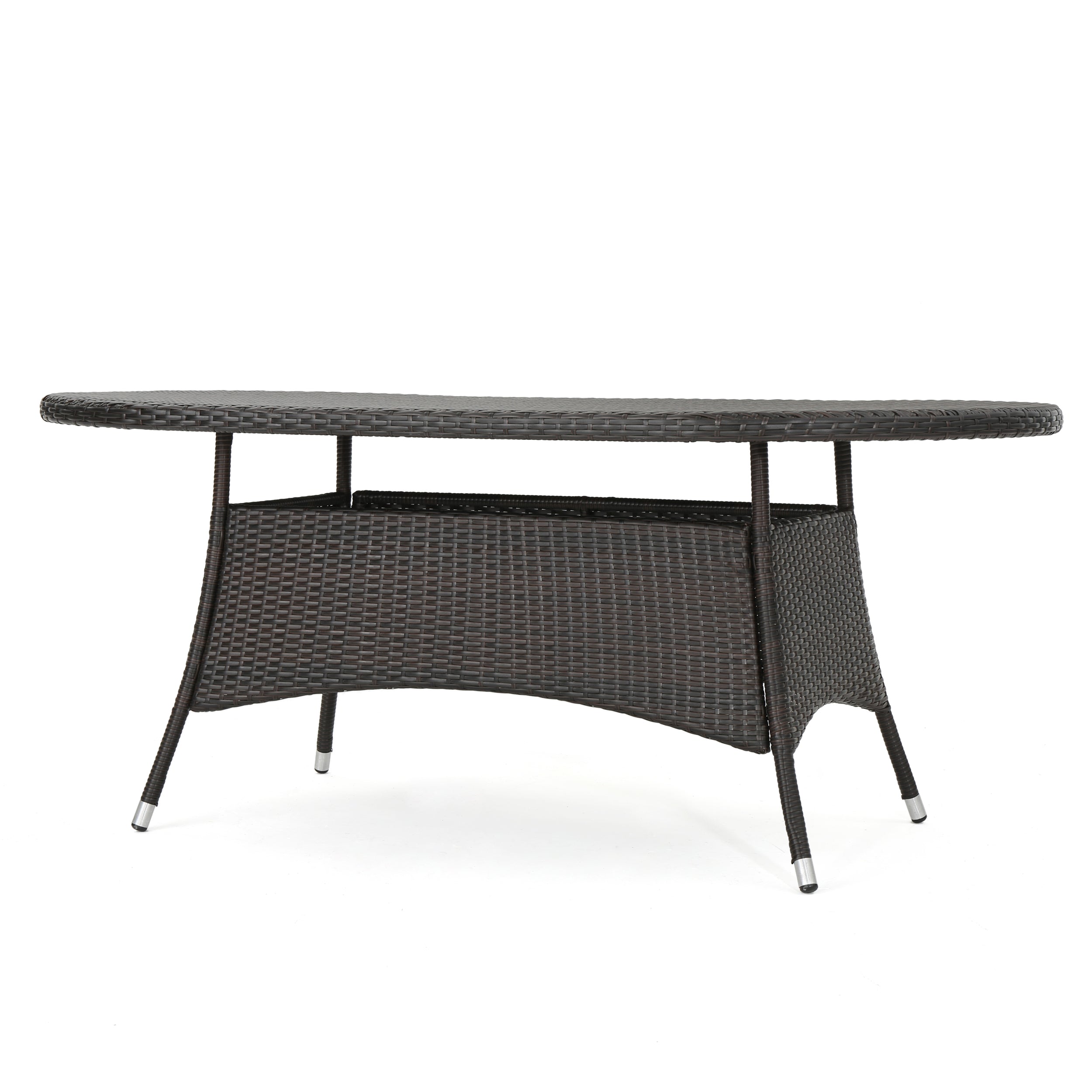 7 Pc Outdoor Wicker Dining Set for Patio