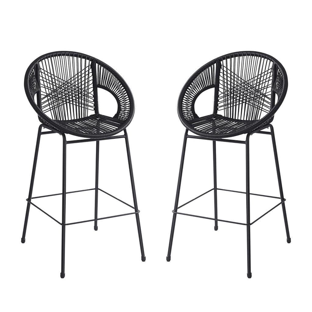 Outdoor Patio Barstool Set Weather Resistant