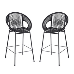 Outdoor Patio Barstool Set Weather Resistant