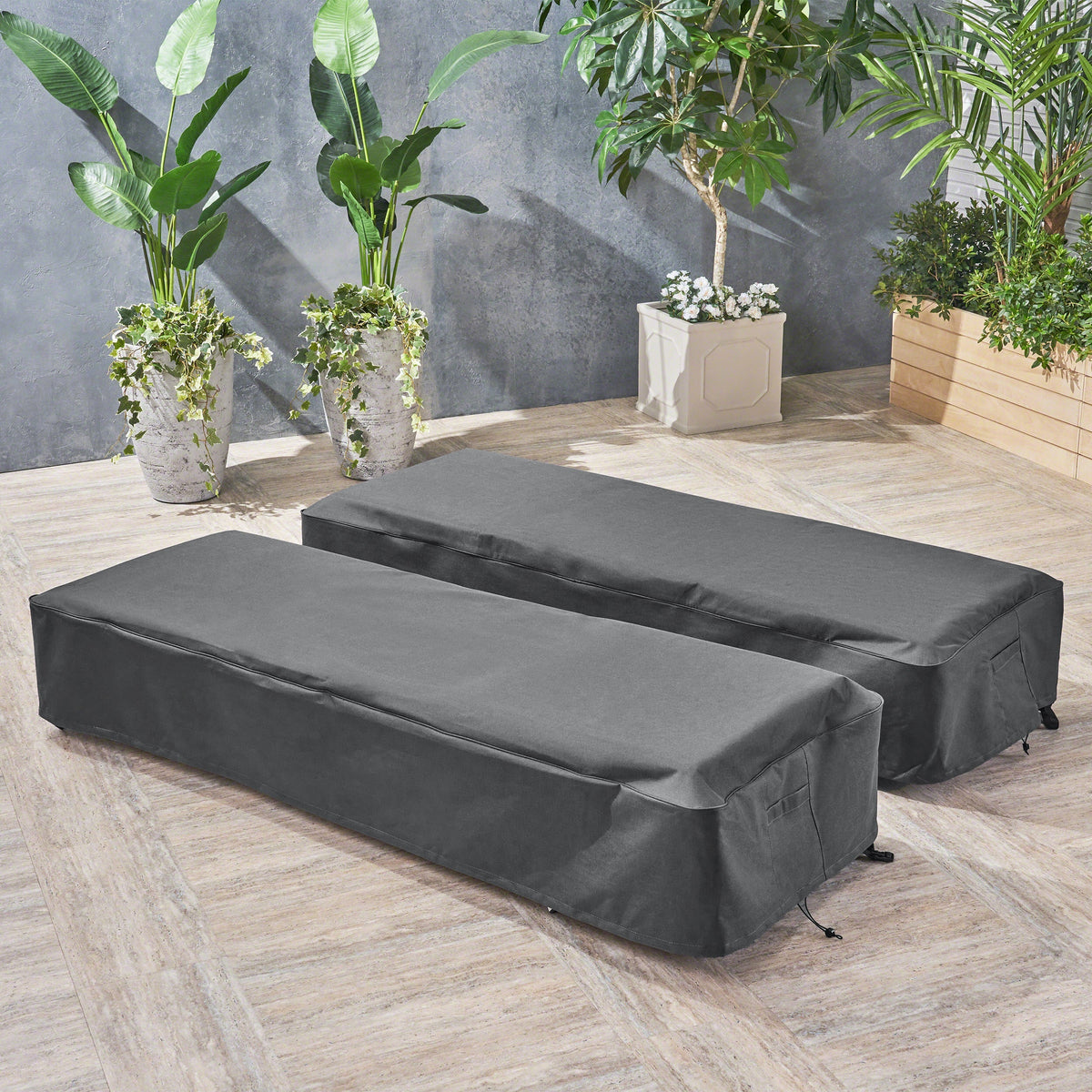 Shield Chaise Lounge Set Cover - Grey