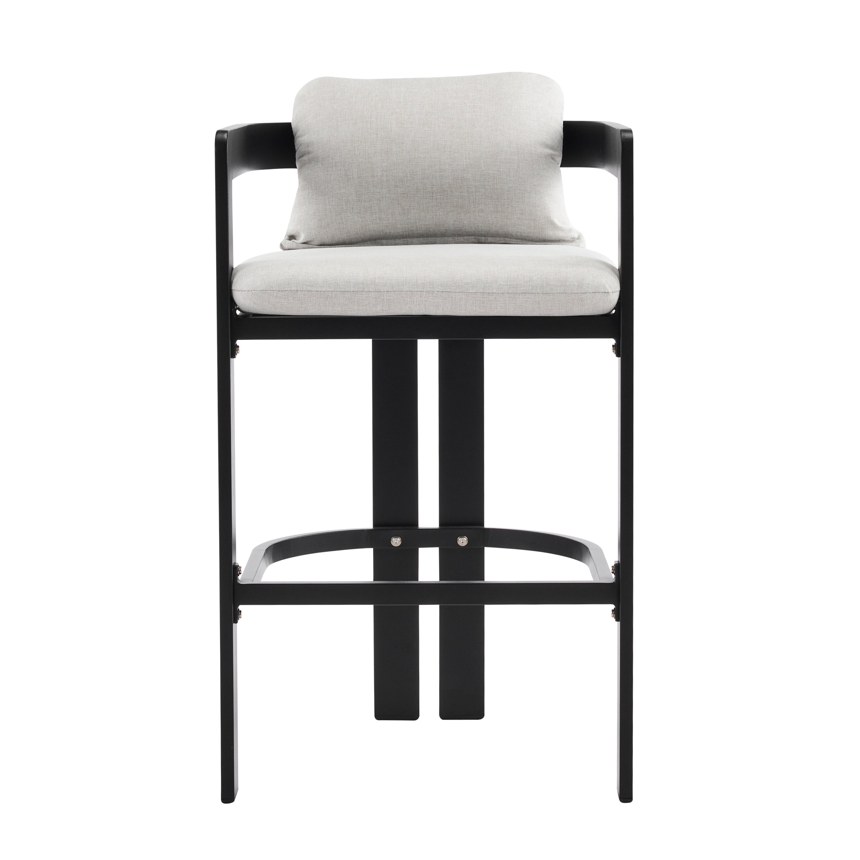 Pula Outdoor Patio Aluminum Counter Stool Set of 2
