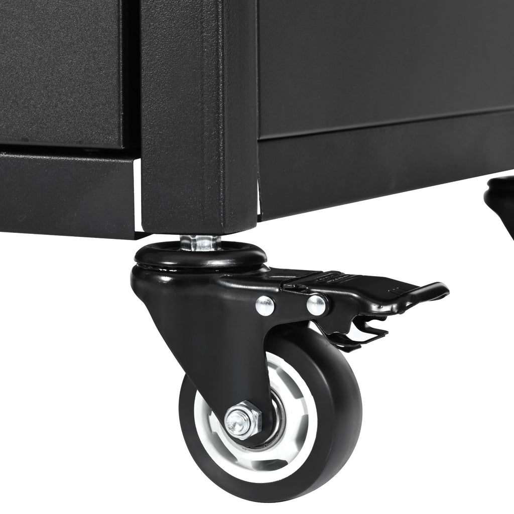 K&K 54.5" Outdoor Kitchen Island with Stainless Steel Tabletop