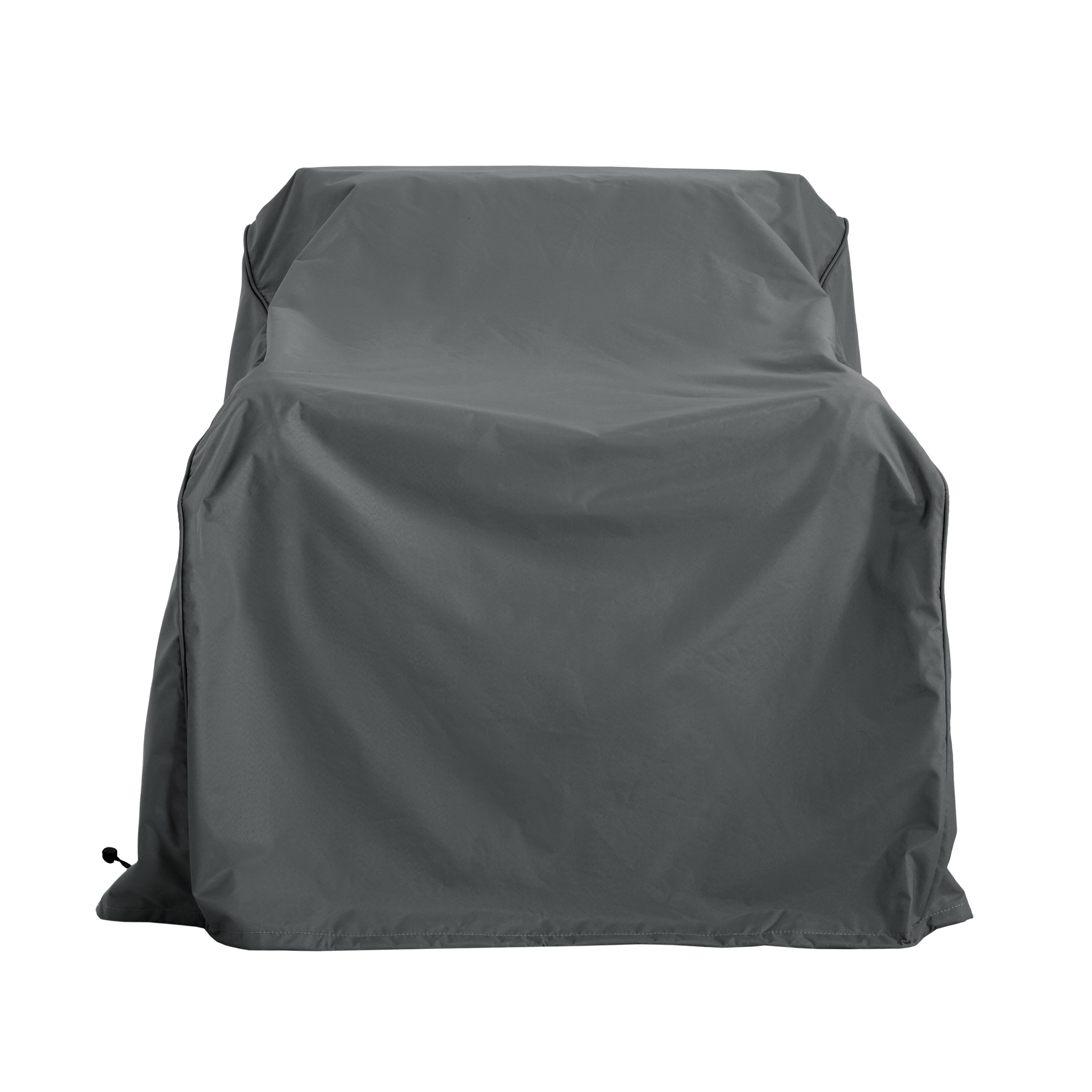 Outdoor Shield Patio Club Chair Cover in Dark Gray Fabric - 36 Inches