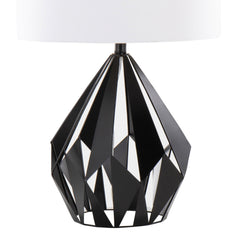 Geome Tri 28" Contemporary Metal Table Lamp Set