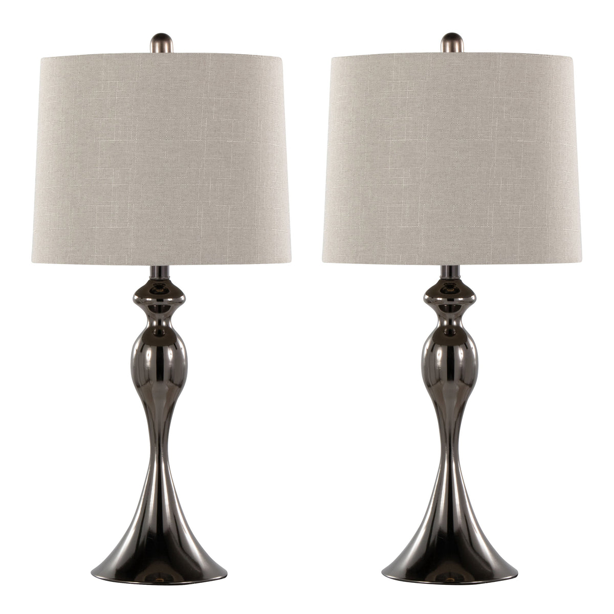 Ashland 27" Contemporary Metal Table Lamp Set of 2