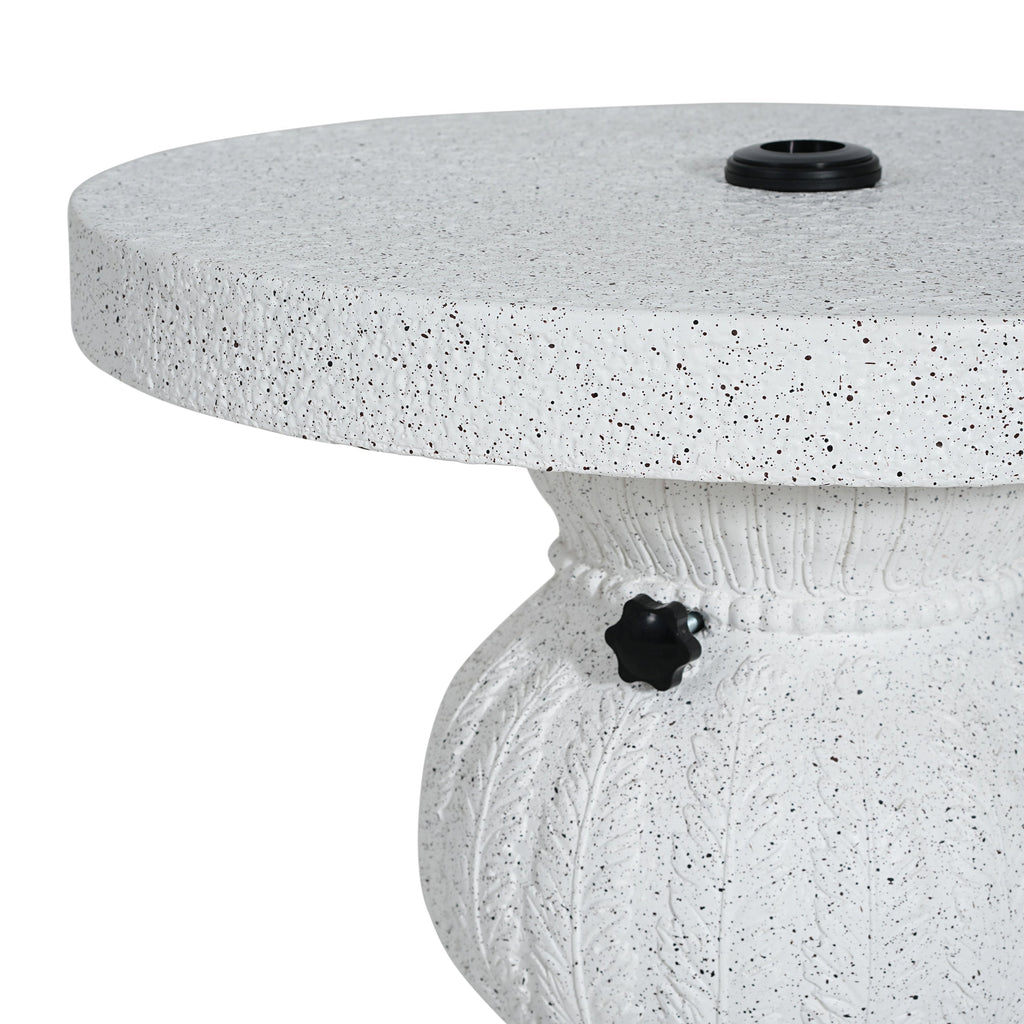 Berra MGO Outdoor Patio Side Table Umbrella Base with Sand-filling Design