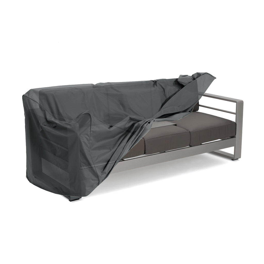 Shield Patio Outdoor 3 Seater Sofa Cover Dark Gray Fabric
