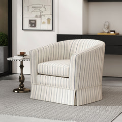 Zeniqua 27" Upholstered Swivel Chair with Loose Cover
