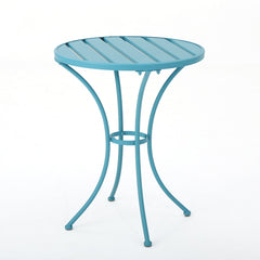 Yearn 3-Piece Bistro Set with Table and 2 Chairs, Blue