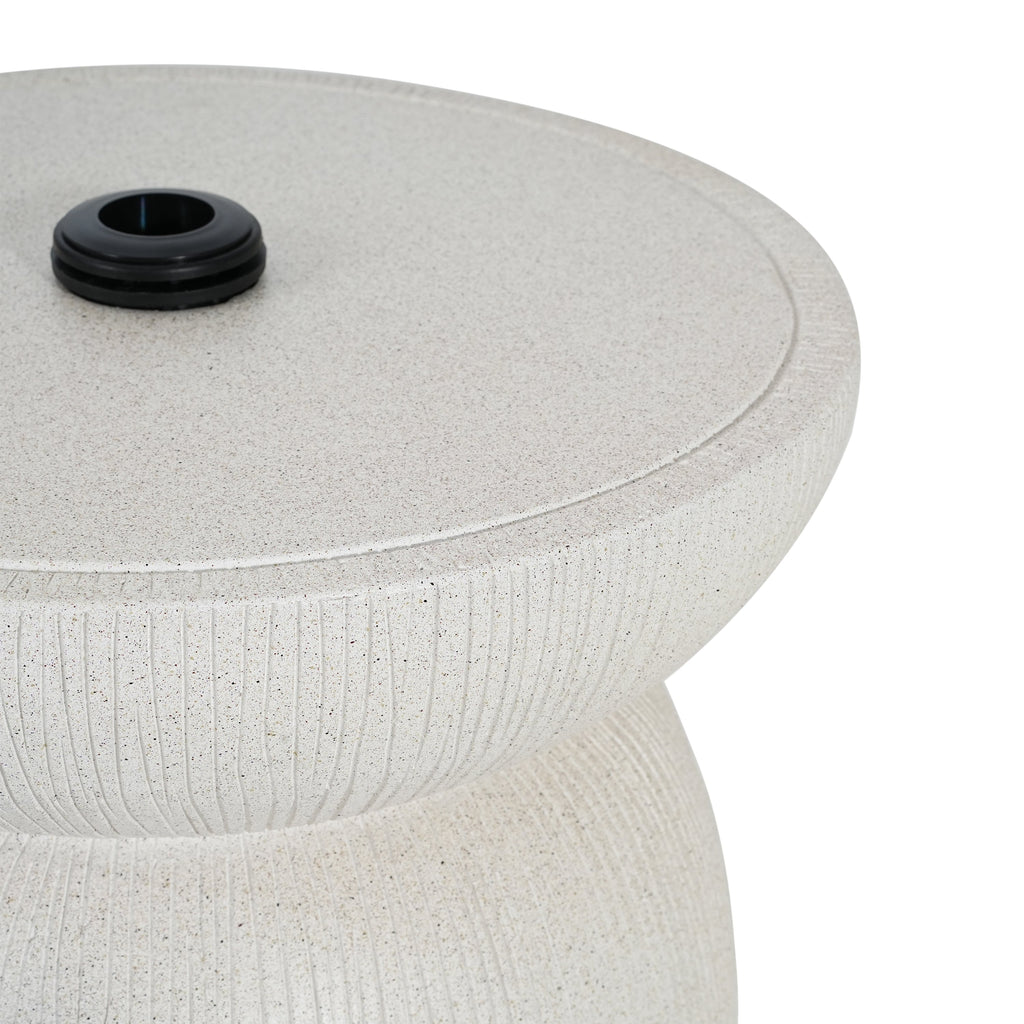 Odelia MGO Outdoor Patio Side Table Umbrella Base