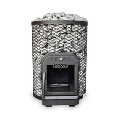 Cozy Heat O Floor Mount Wood-Burning Sauna Stove With Sauna Stones [COZY O-TW] (SAK19475)