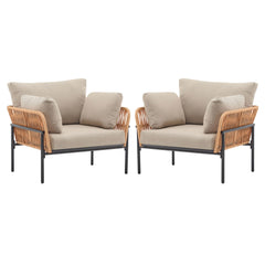 Rope Lounge Chair With Cushions For Modern Spaces