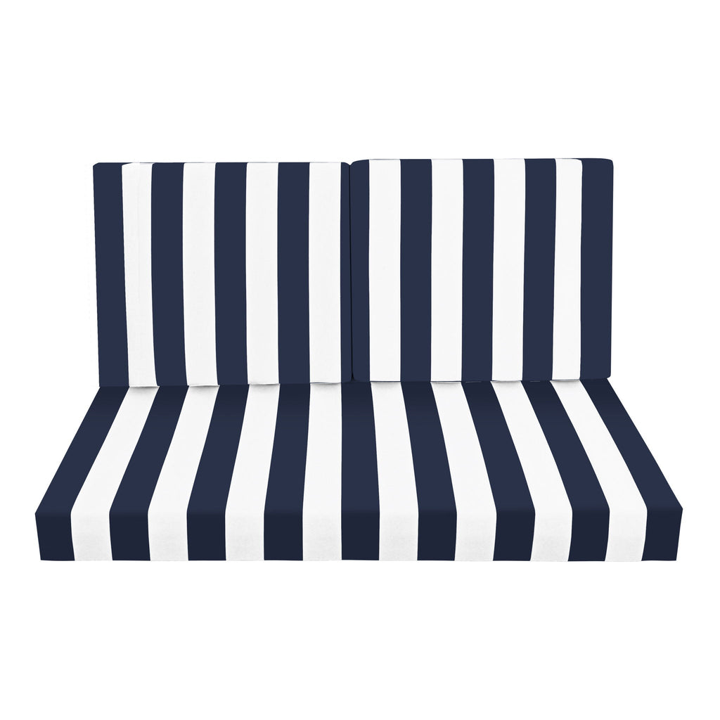 Outdoor Deep Seat Waterproof Replacement Patio Chair Cushions (Set of 2)