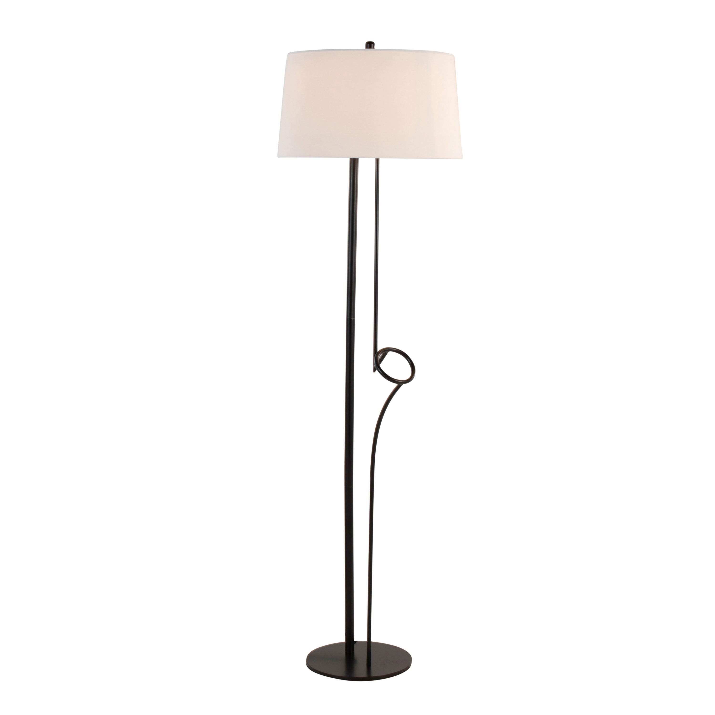 Contemporary Black Floor Lamp  Modern Style