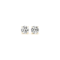 1 cttw Certified IGI Lab Grown Round Diamond Stud Earrings 14k Yellow Gold (G/VS2)