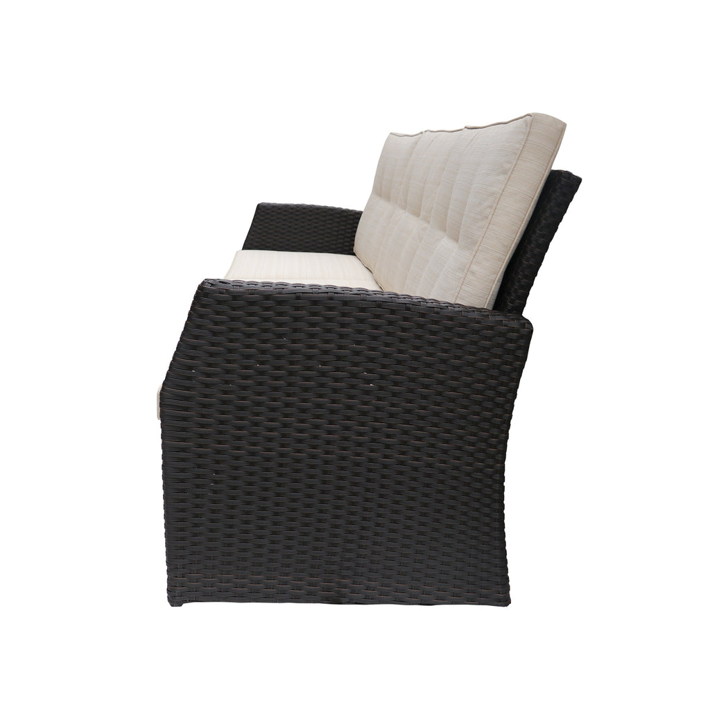 The All-Weather Steel-Framed Three-Seater Patio Sofa