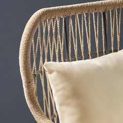 Southport Club Chair With Woven Rope And Cushions
