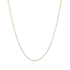 14k Yellow Gold Singapore Chain 0.8mm