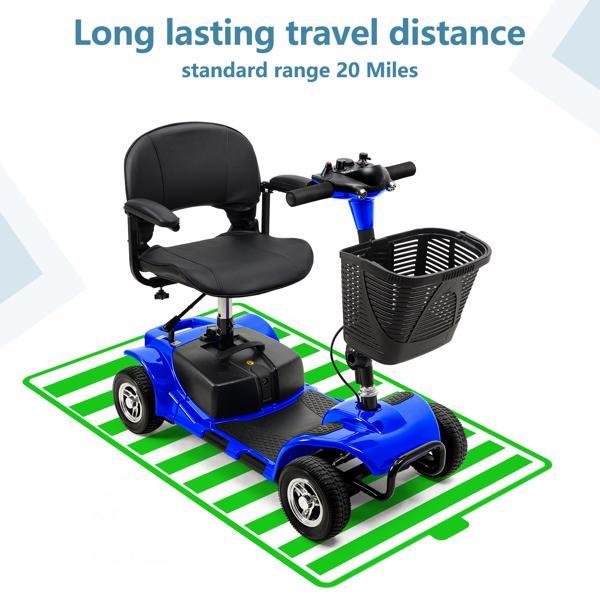 4-Wheel Mobile Scooter With Basket And Extended Battery - Prohibited Temu