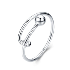 925 Sterling Silver Rings 0.4cm Width for Women